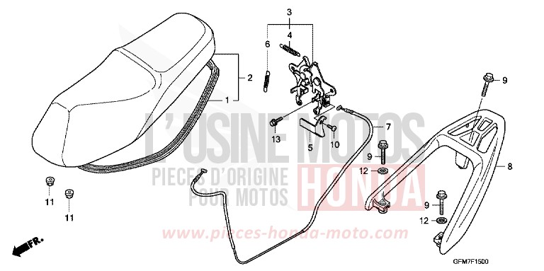 SIEGE de NHX 110 Lead PEARL SILKY WHITE (NHA67) de 2010